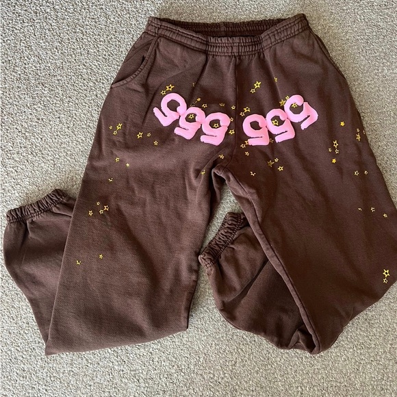 Spider worldwide brown 555 sweatpants XL - Picture 1 of 4